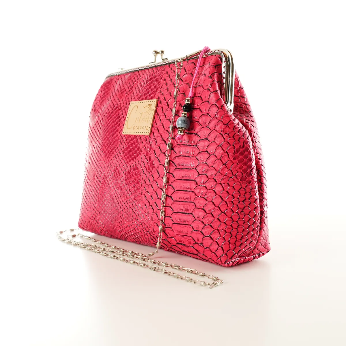 Mini Sac Coton d'Avril ECAILLE Fuchsia