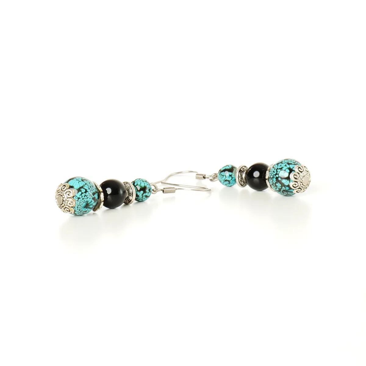 Boucles d'oreilles coton d'avril Lilas