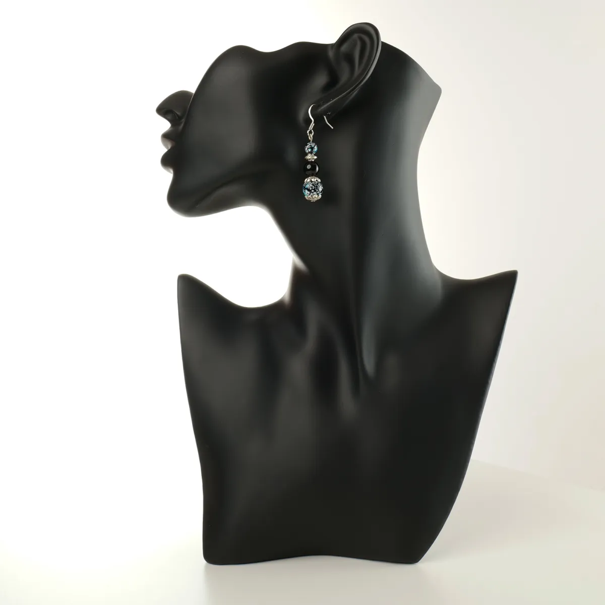 Boucles d'oreilles coton d'avril Lilas