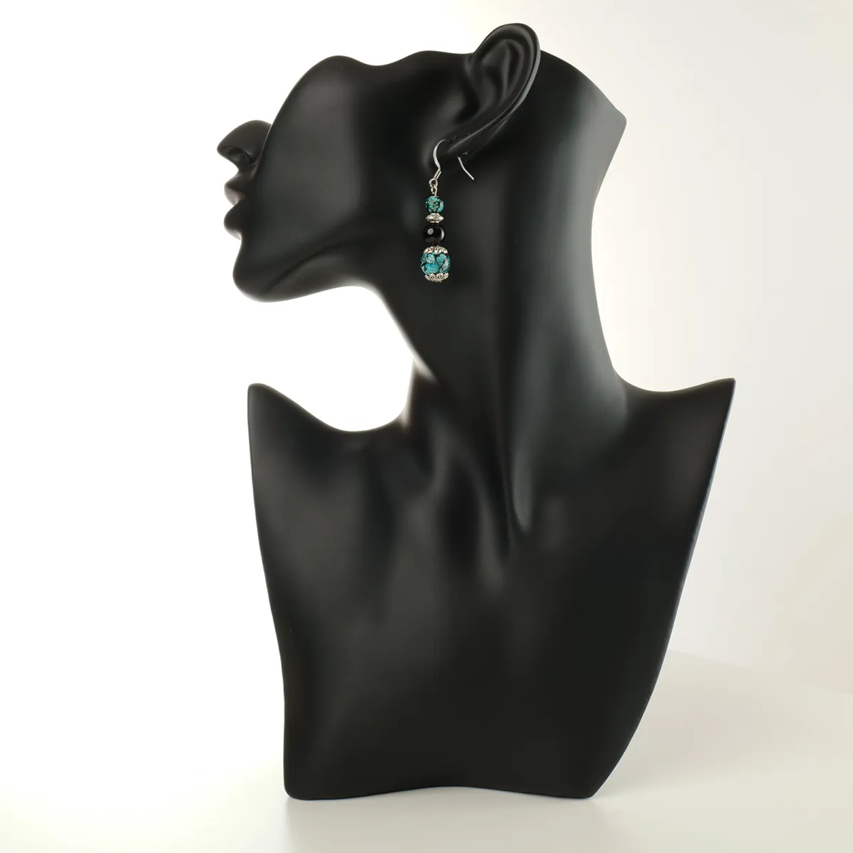 Boucles d'oreilles coton d'avril Lilas