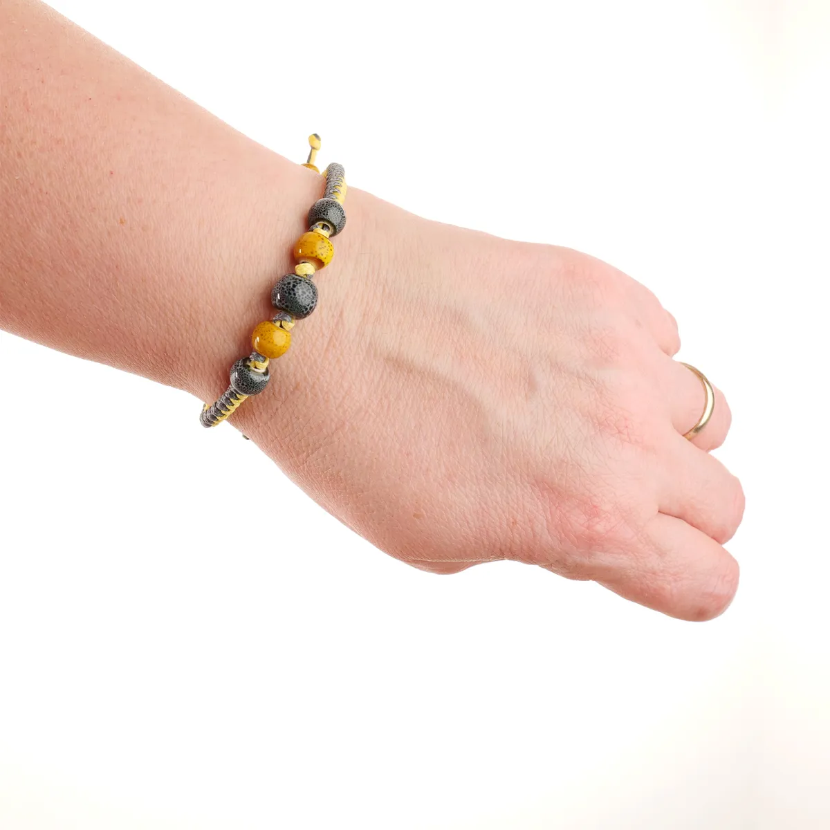 Bracelet coton d'avril Arlequin