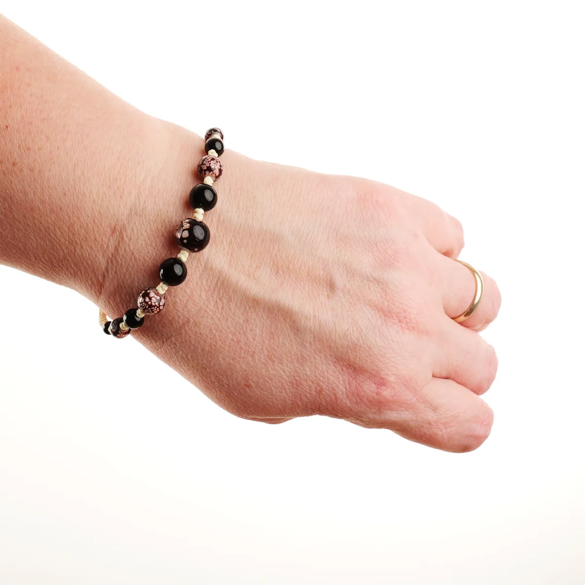 Bracelet coton d'avril Lilas