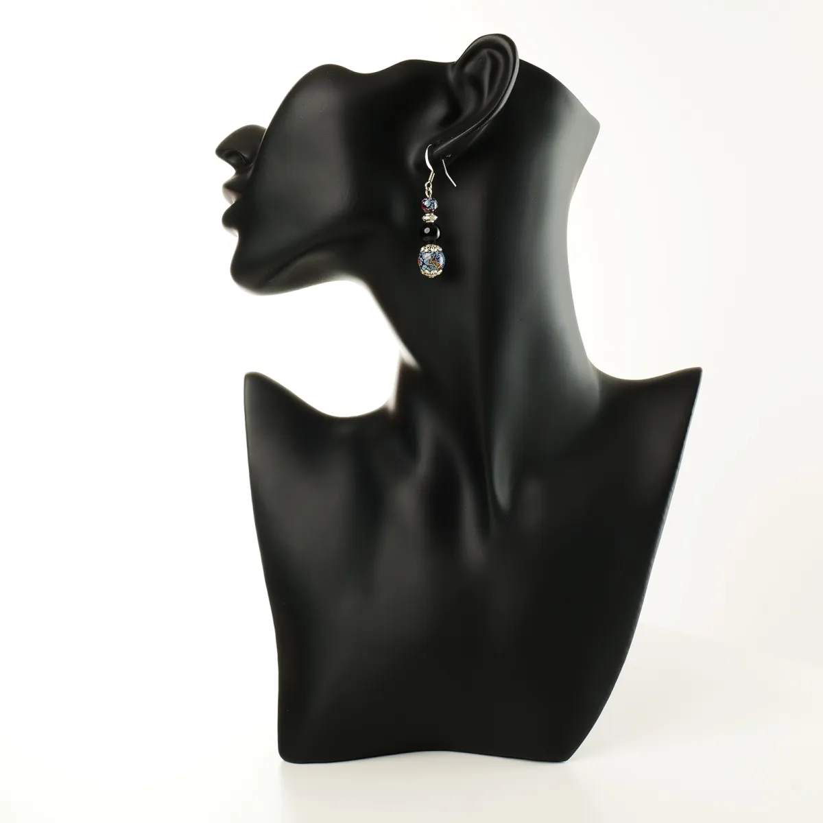 Boucles d'oreilles coton d'avril Lilas