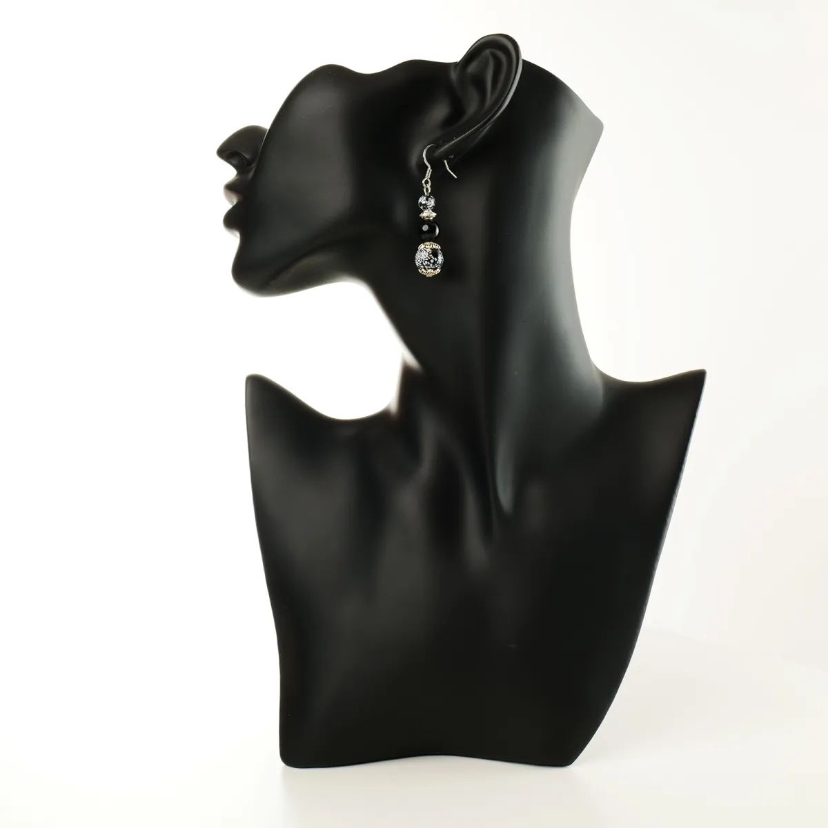 Boucles d'oreilles coton d'avril Lilas