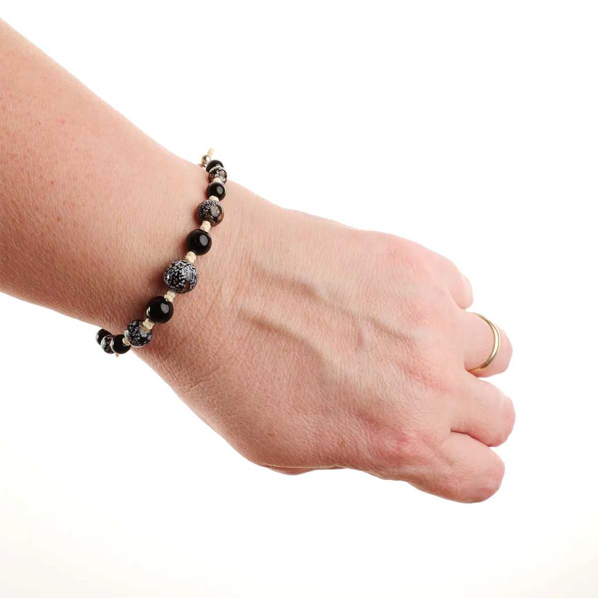 Bracelet coton d'avril Lilas