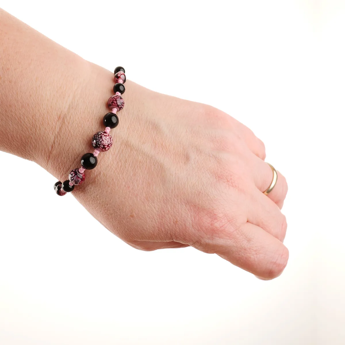Bracelet coton d'avril Lilas