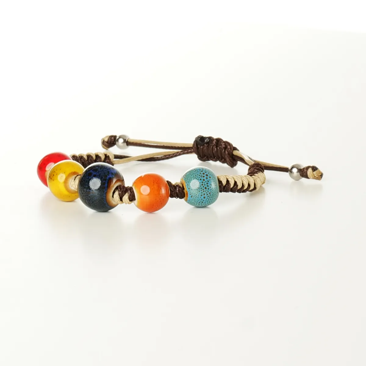Bracelet coton d'avril Chocolat Noisette