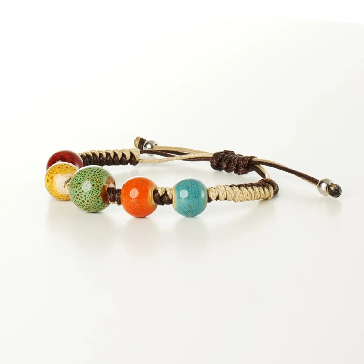 Bracelet coton d'avril Chocolat Noisette
