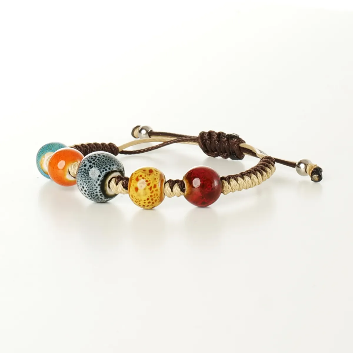 Bracelet coton d'avril Chocolat Noisette