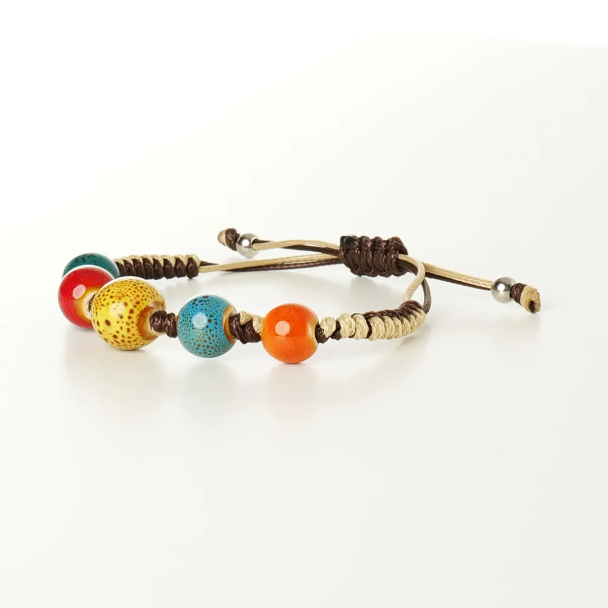 Bracelet coton d'avril Chocolat Noisette