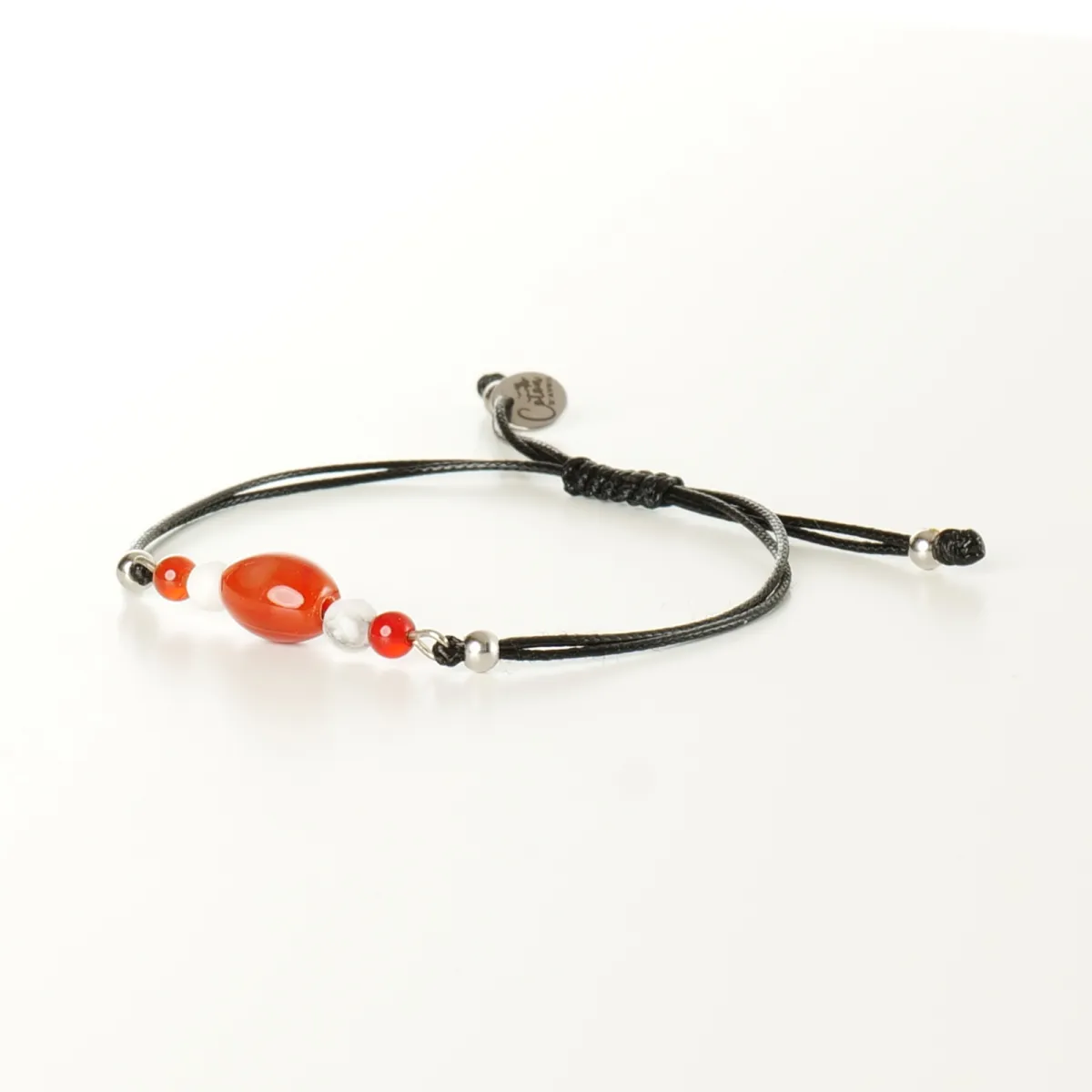 Bracelet coton d'avril Maélly Agate Jade