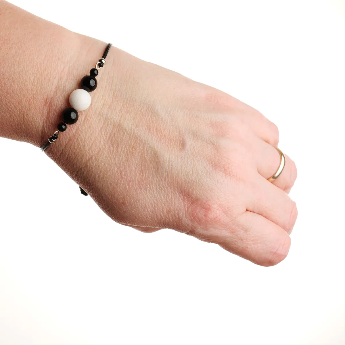 Bracelet coton d'avril Maélly Agate Jade