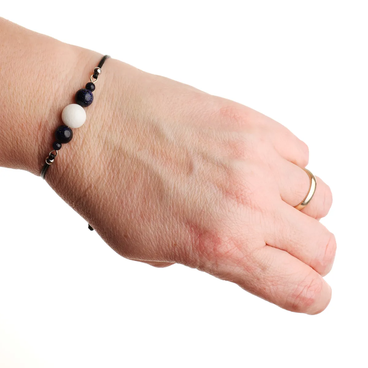 Bracelet coton d'avril Maélly Agate Jade