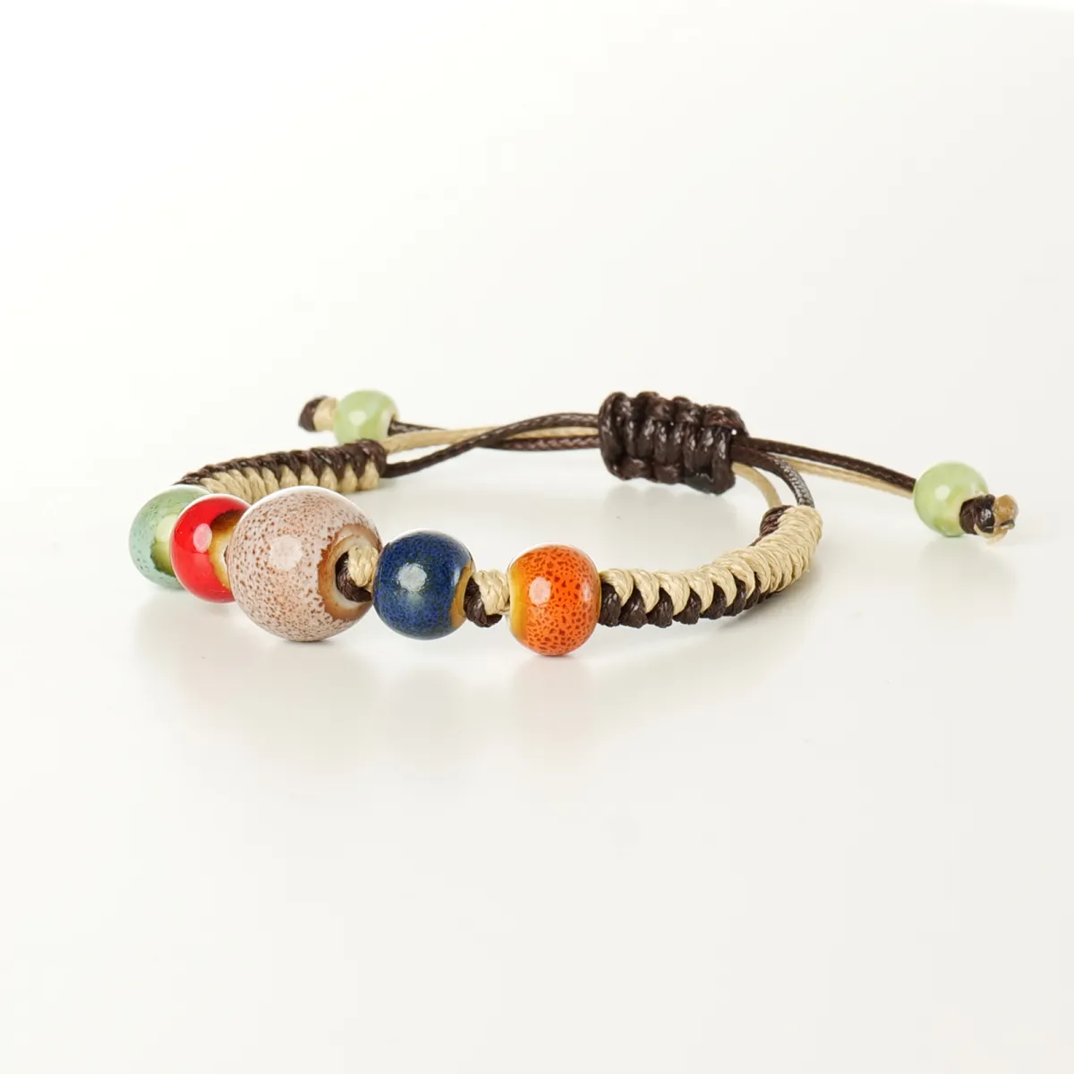 Bracelet coton d'avril Chocolat Cannelle