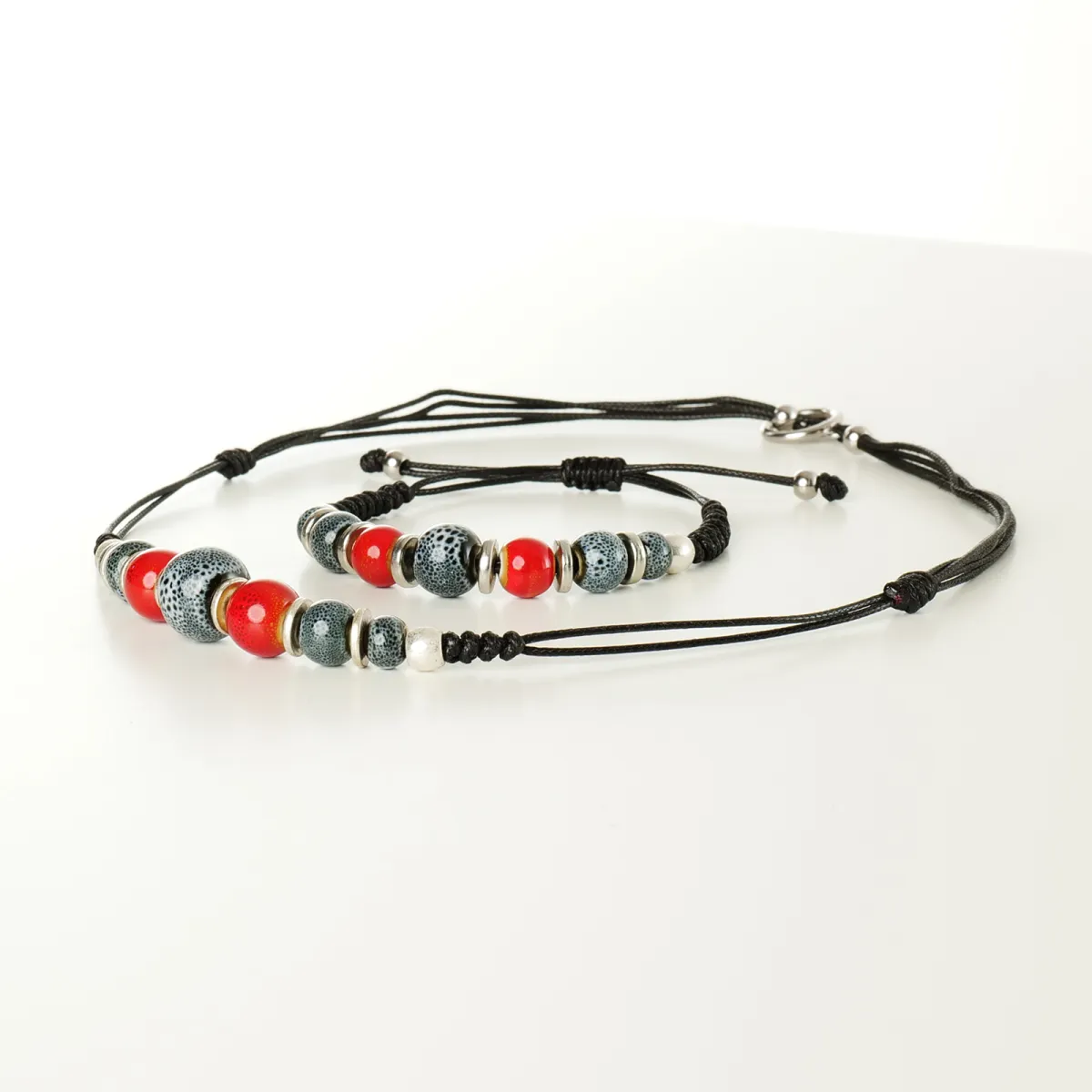 Bracelet et Collier coton d'avril Loire