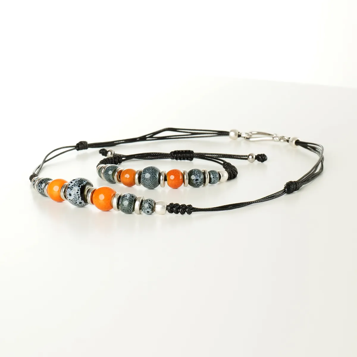 Bracelet et Collier coton d'avril Loire