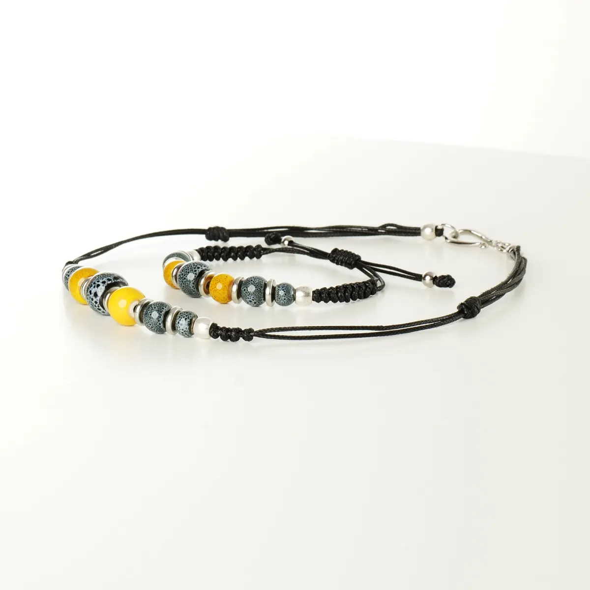 Bracelet et Collier coton d'avril Loire