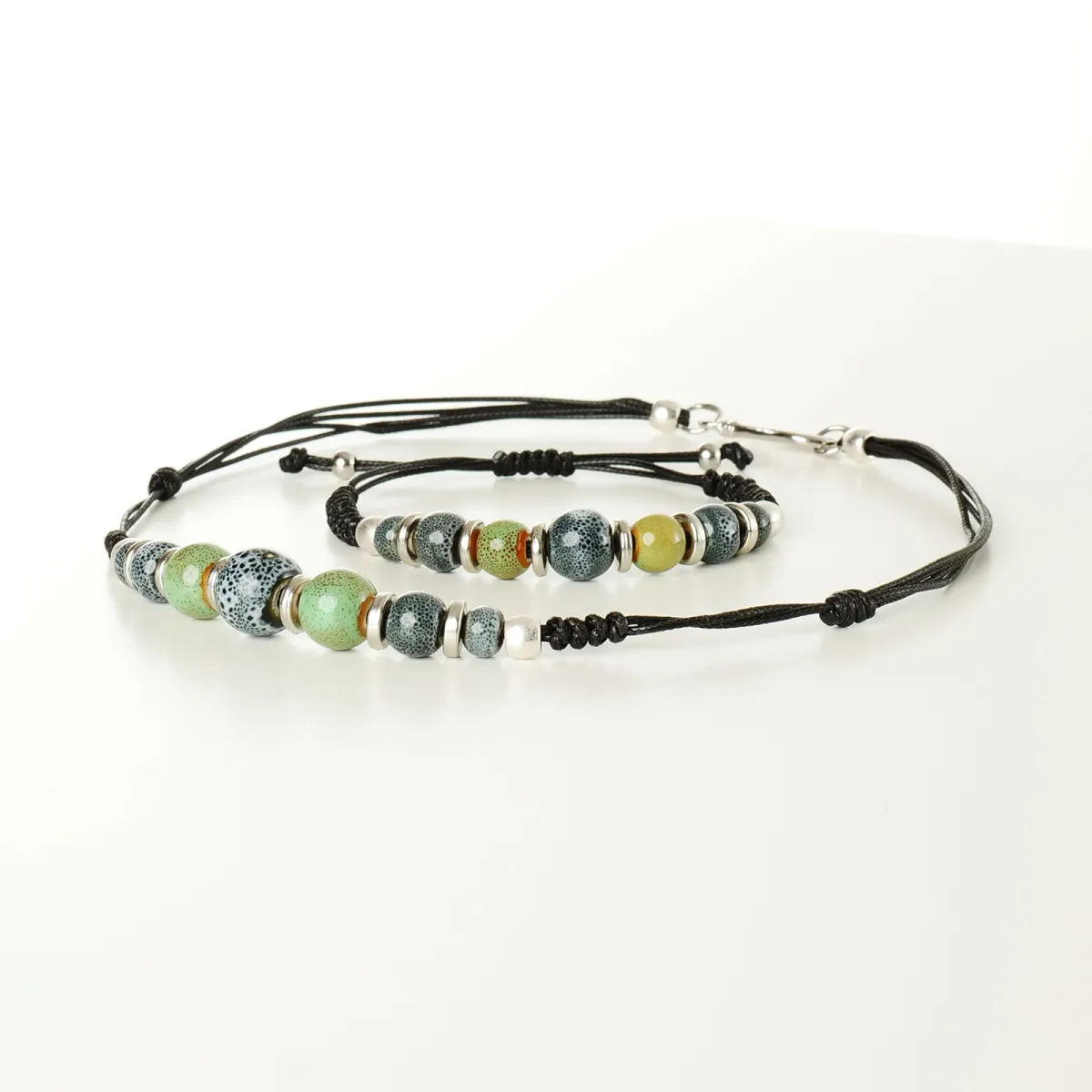 Bracelet et Collier coton d'avril Loire