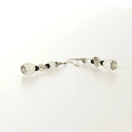 Bracelet Boucles d'Oreilles coton d'avril Cristal