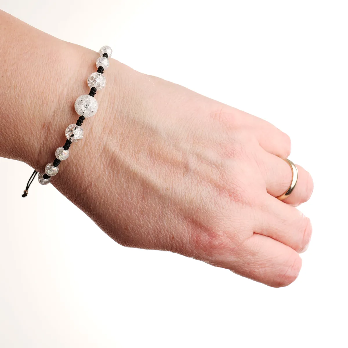 Bracelet Boucles d'Oreilles coton d'avril Cristal