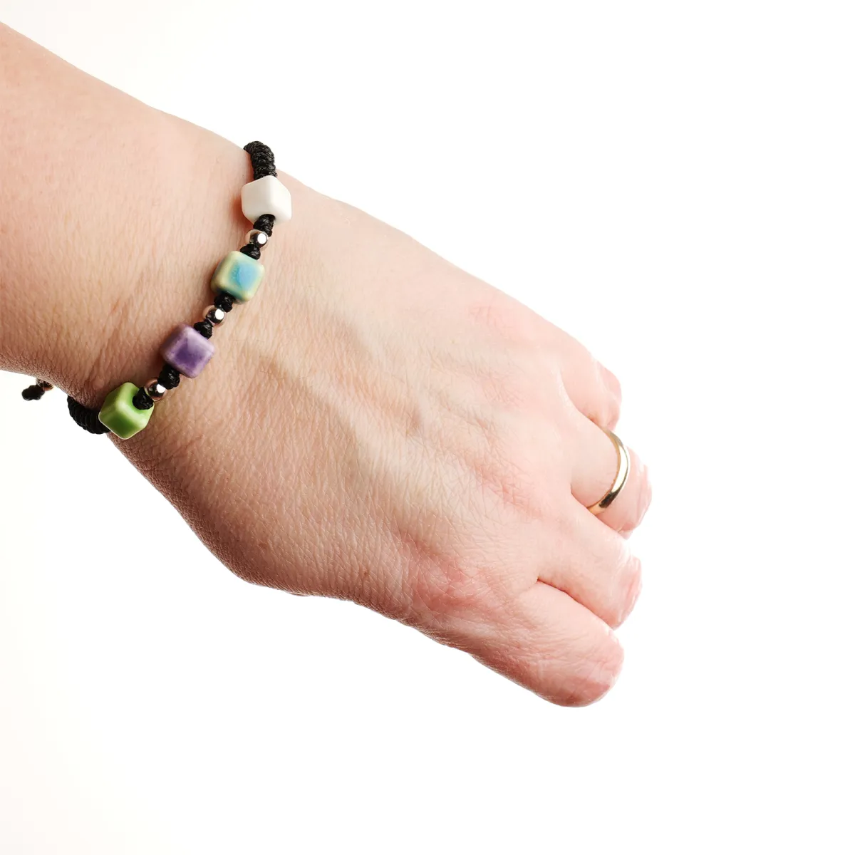 Bracelet coton d'avril Kubic