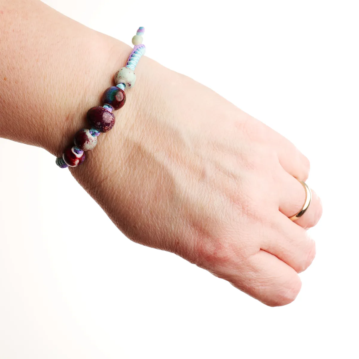 Bracelet coton d'avril Minuit Pastel