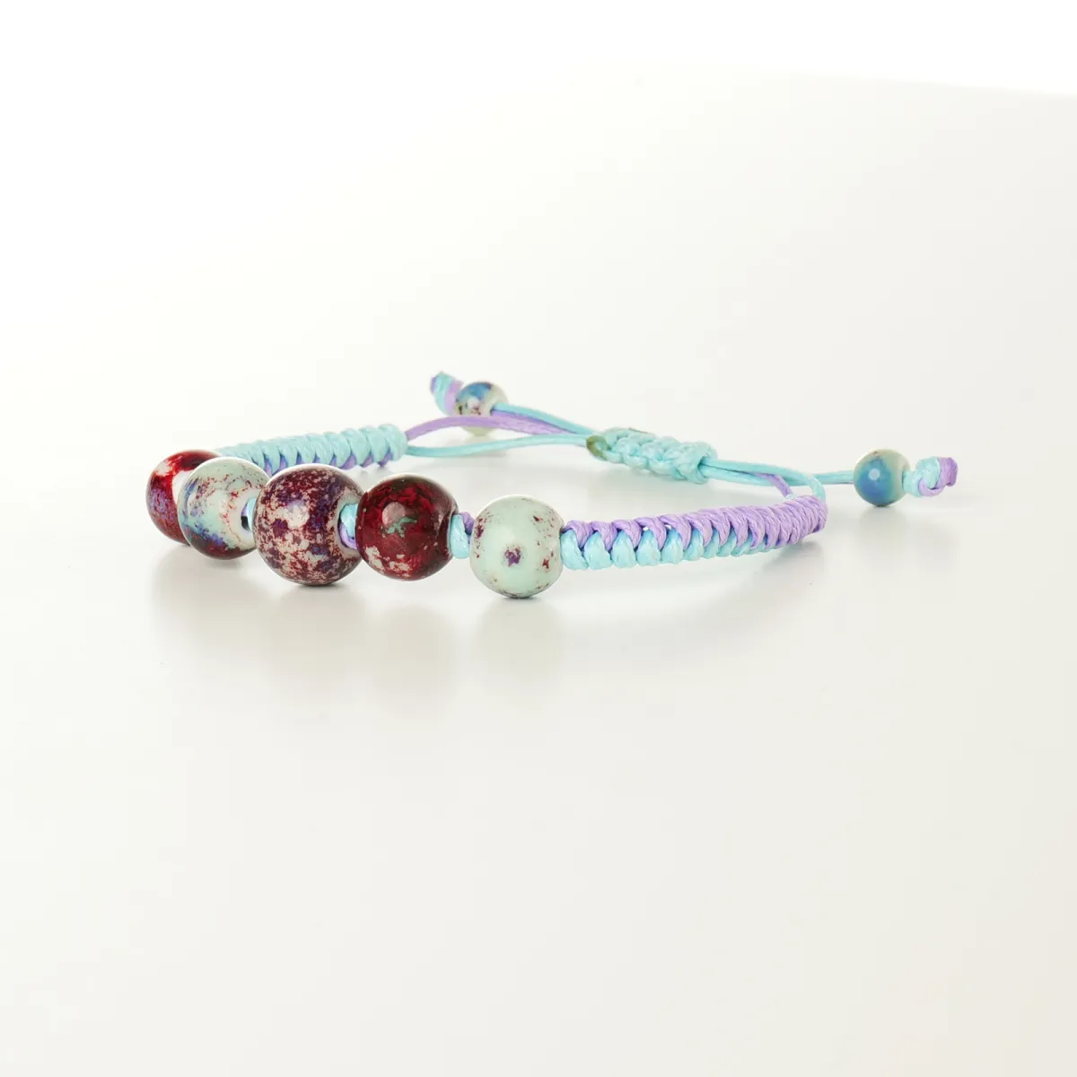 Bracelet coton d'avril Minuit Pastel