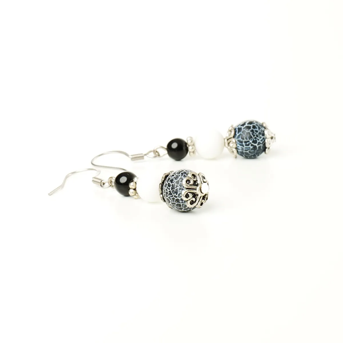 Boucles d'oreilles coton d'avril Tourbillon