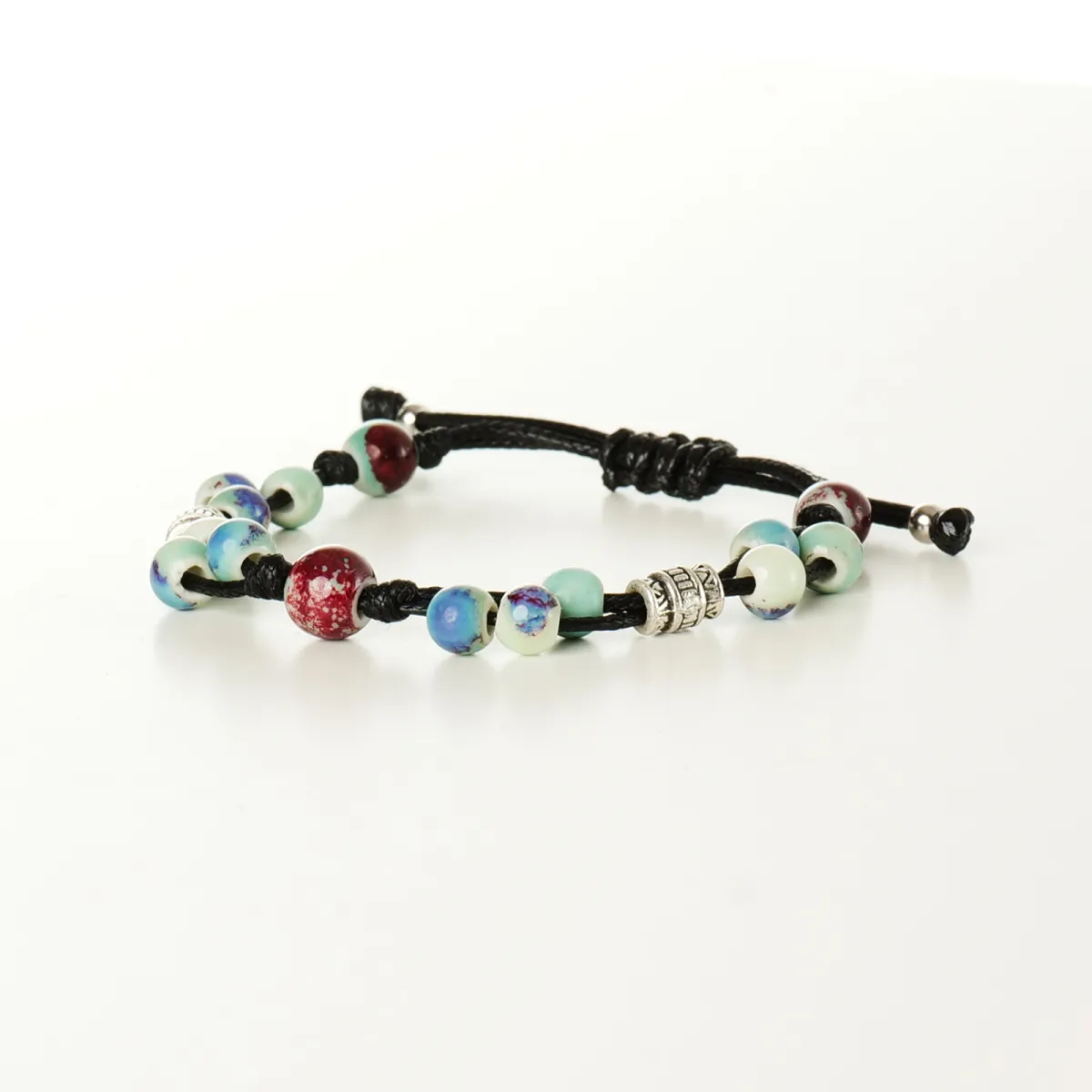 Bracelet coton d'avril Silver Pearls