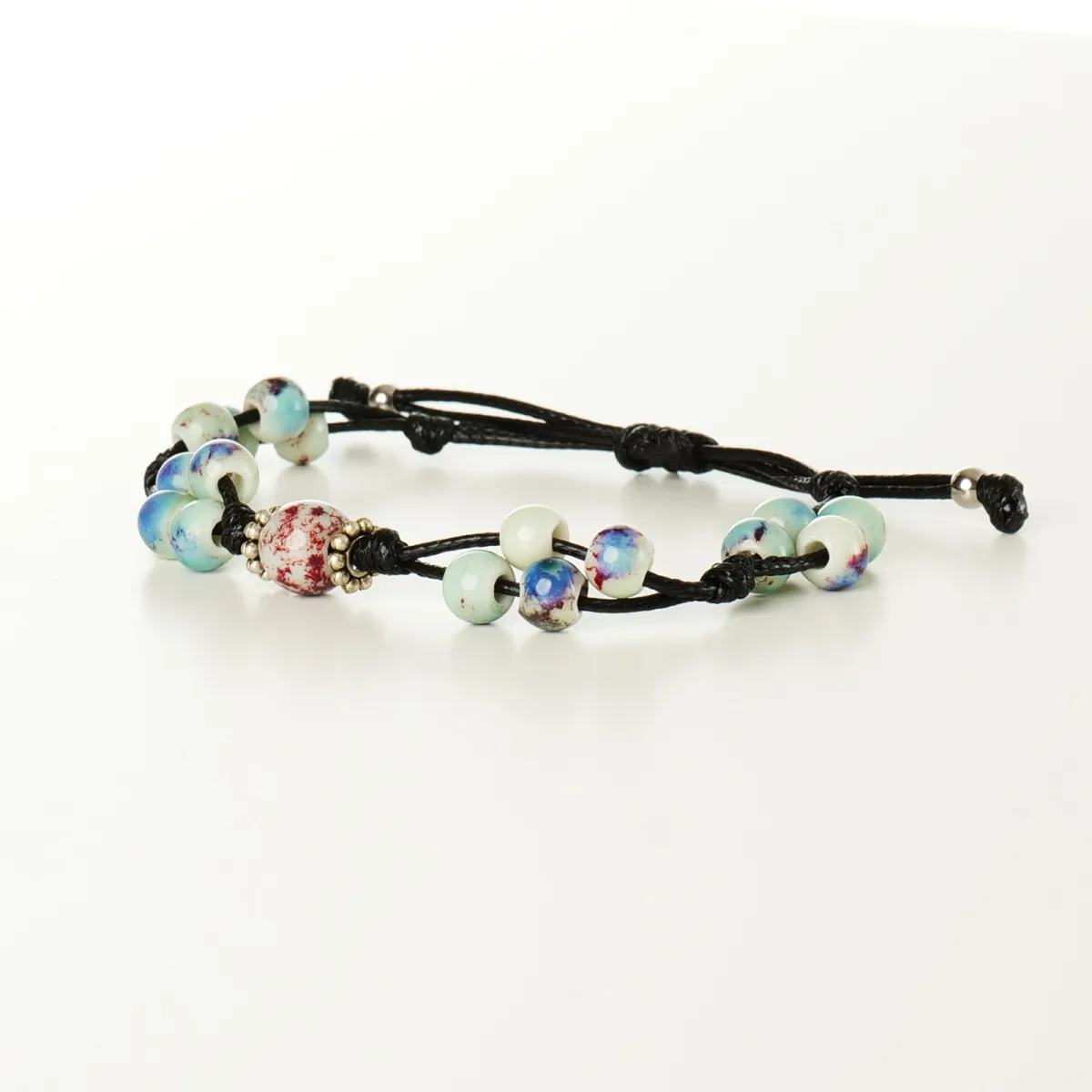 Bracelet coton d'avril Silver Pearls