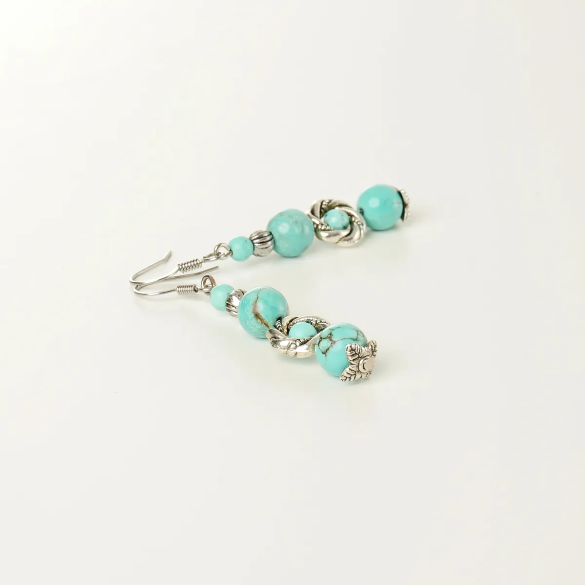 Boucles d'oreilles Coton d'Avril Aulne
