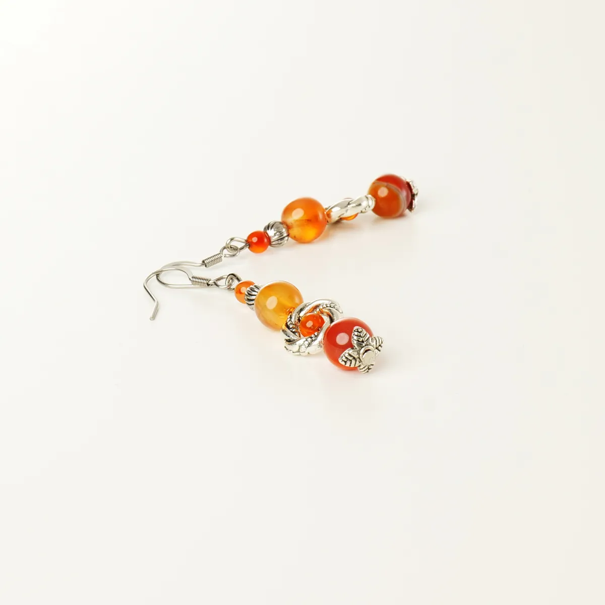 Boucles d'oreilles Coton d'Avril Aulne