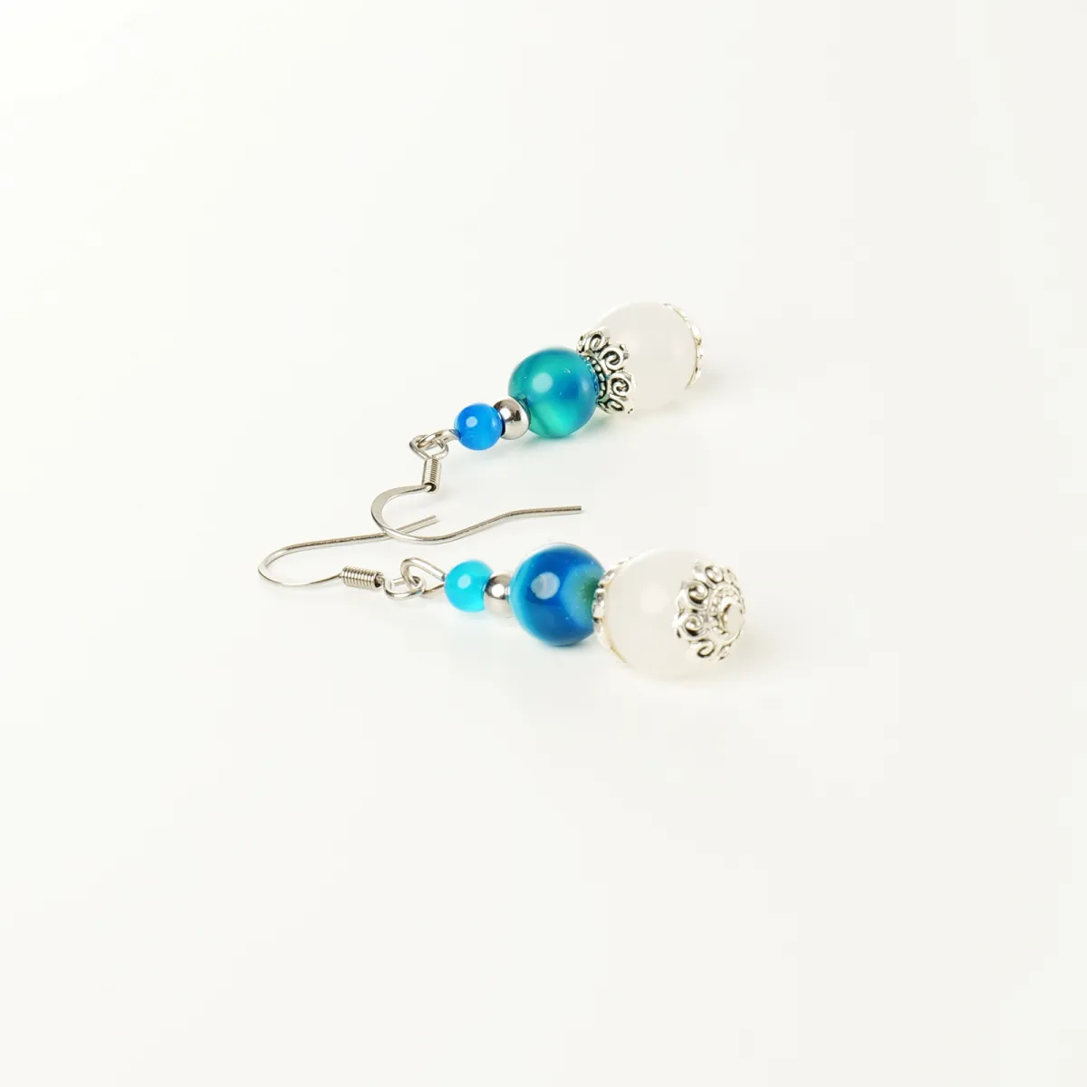 Boucles d'oreilles Saturne Coton d'Avril