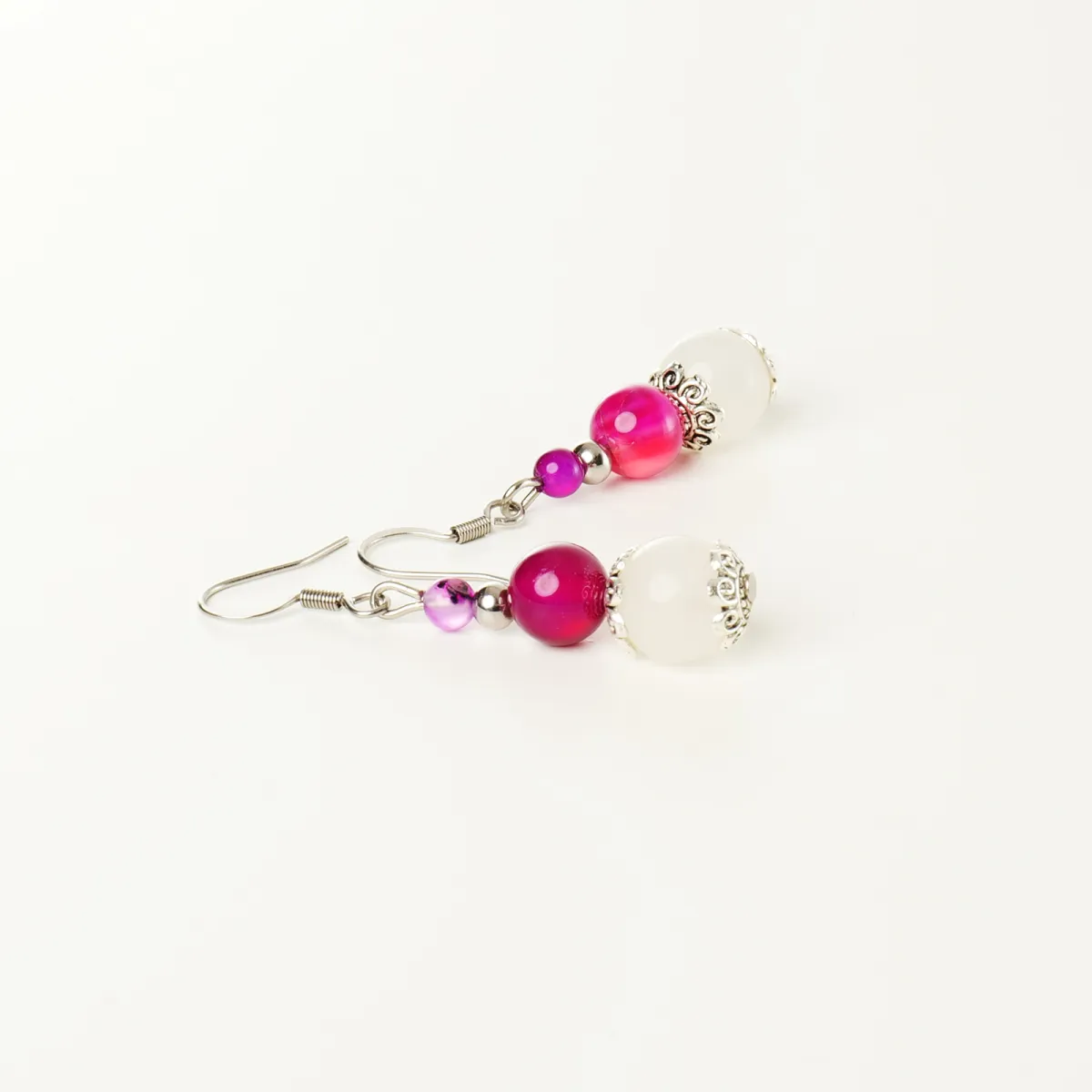 Boucles d'oreilles Saturne Coton d'Avril