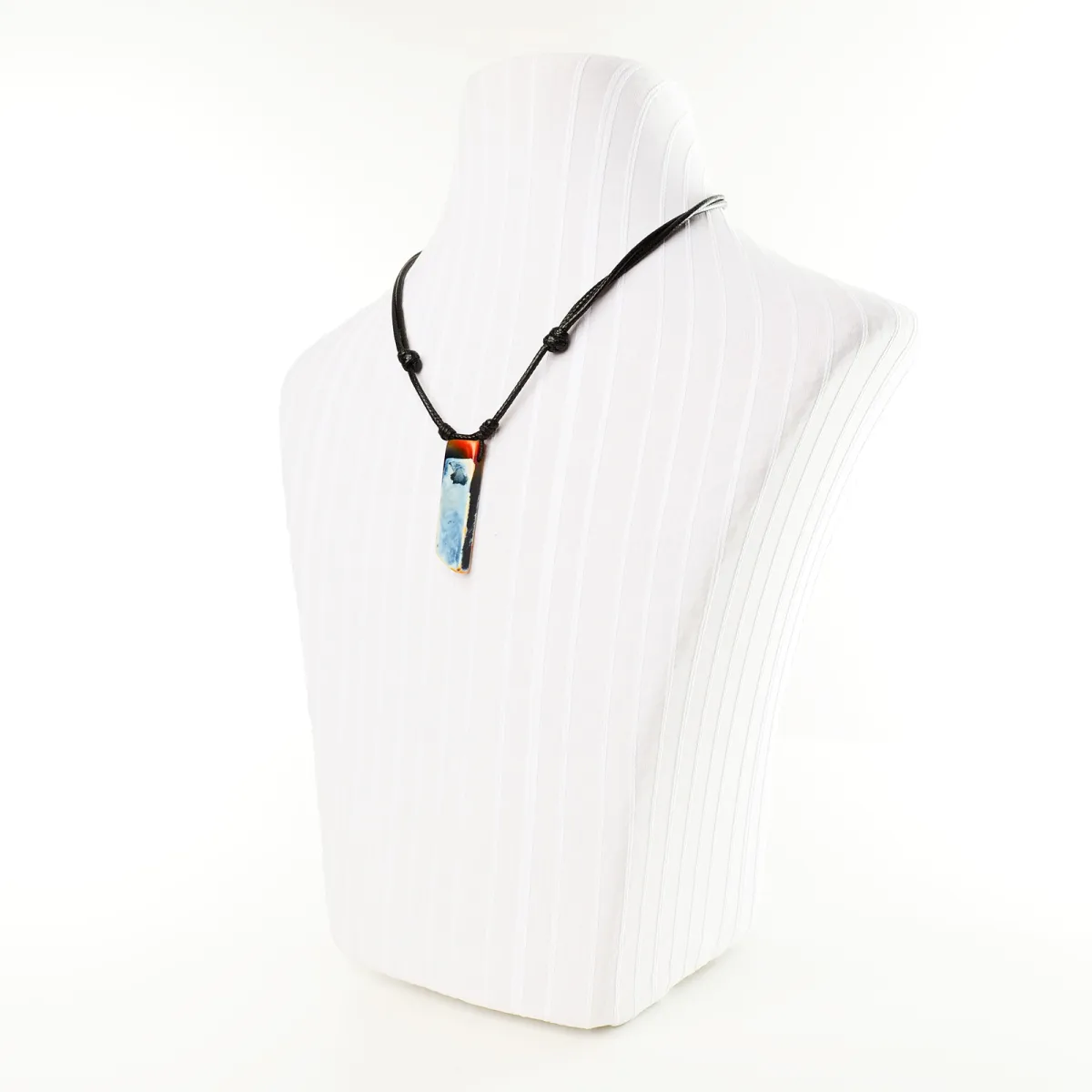 Collier Coton d'Avril Pierre d'Agate Mandarine