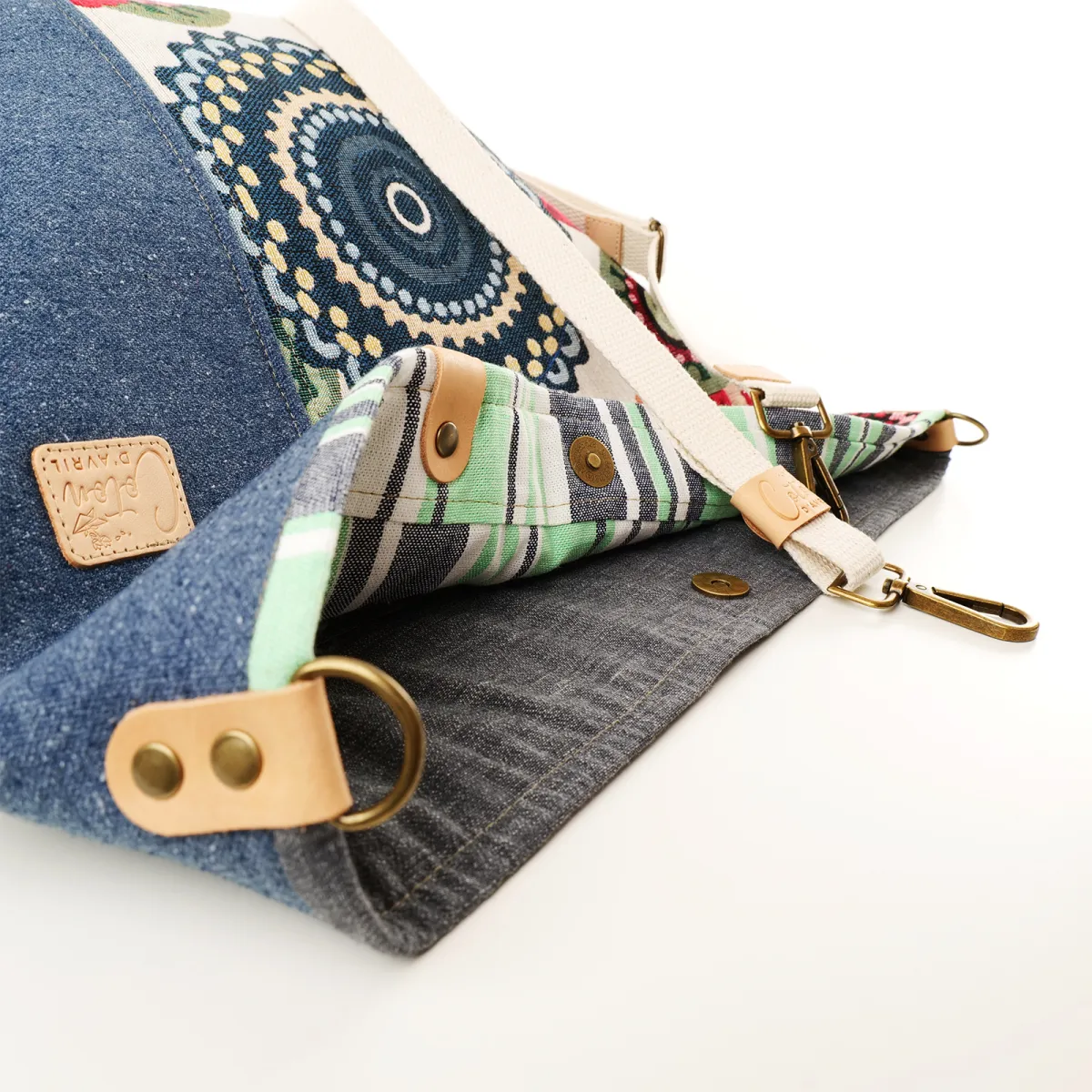 Sac cabas TOPAZE Mandala Coton d'Avril
