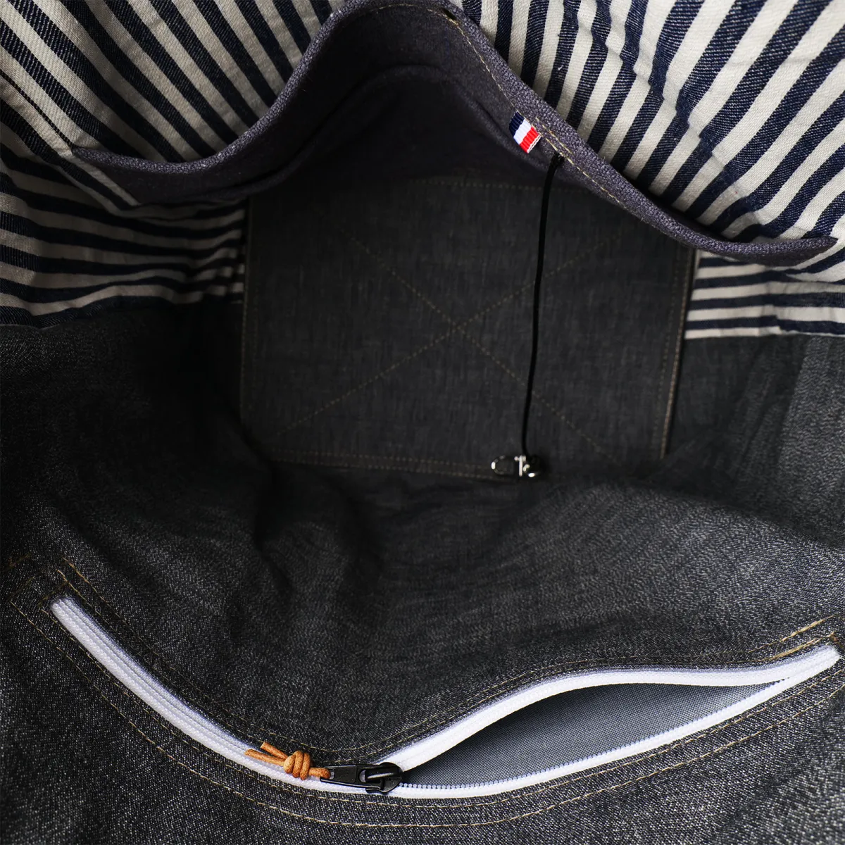 Sac cabas Coton d'Avril TOPAZE Graphite