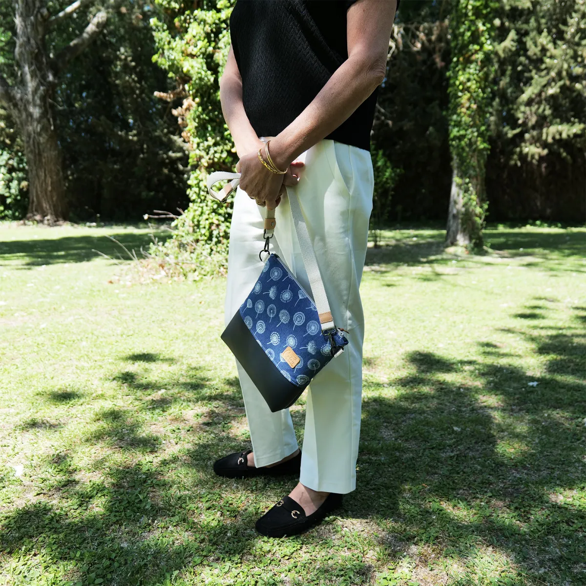Sac à main Coton d'Avril VERDON Songe bleu