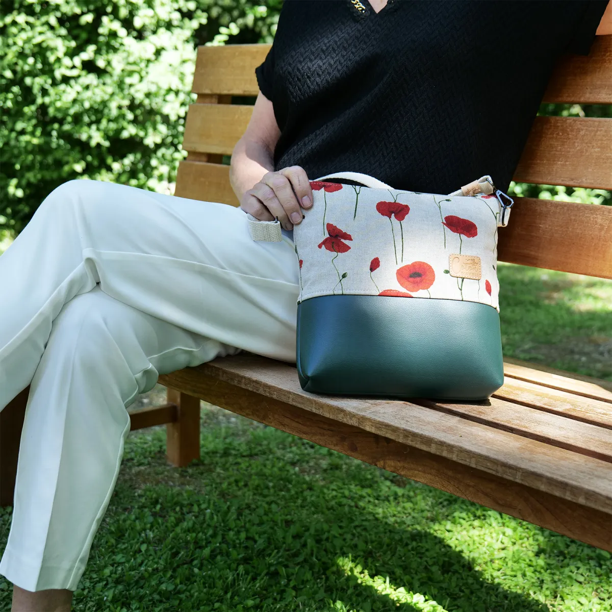 Sac à main Coton d'Avril VERDON Coquelicot