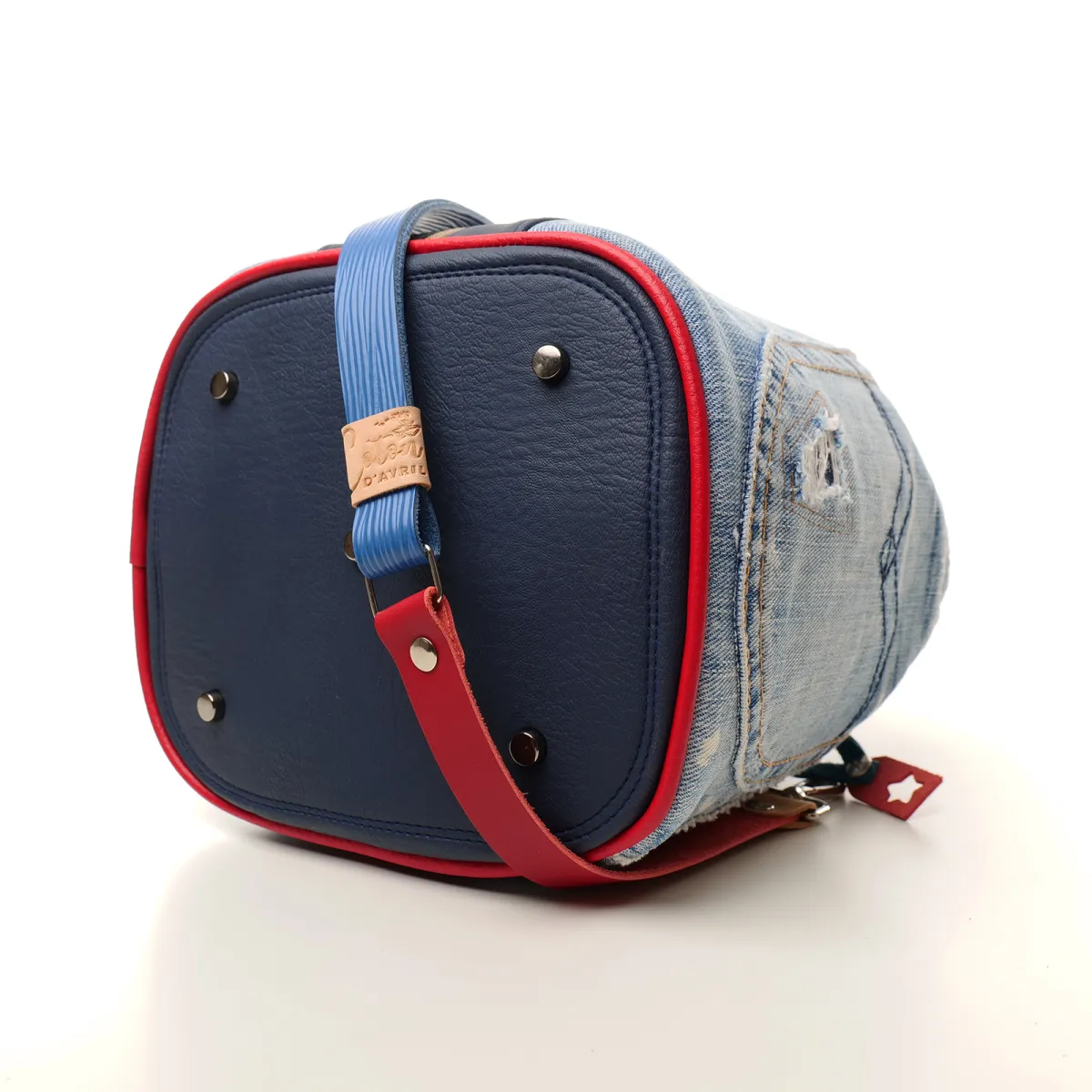 Sac seau Coton d'Avril Jean bleu EDITION