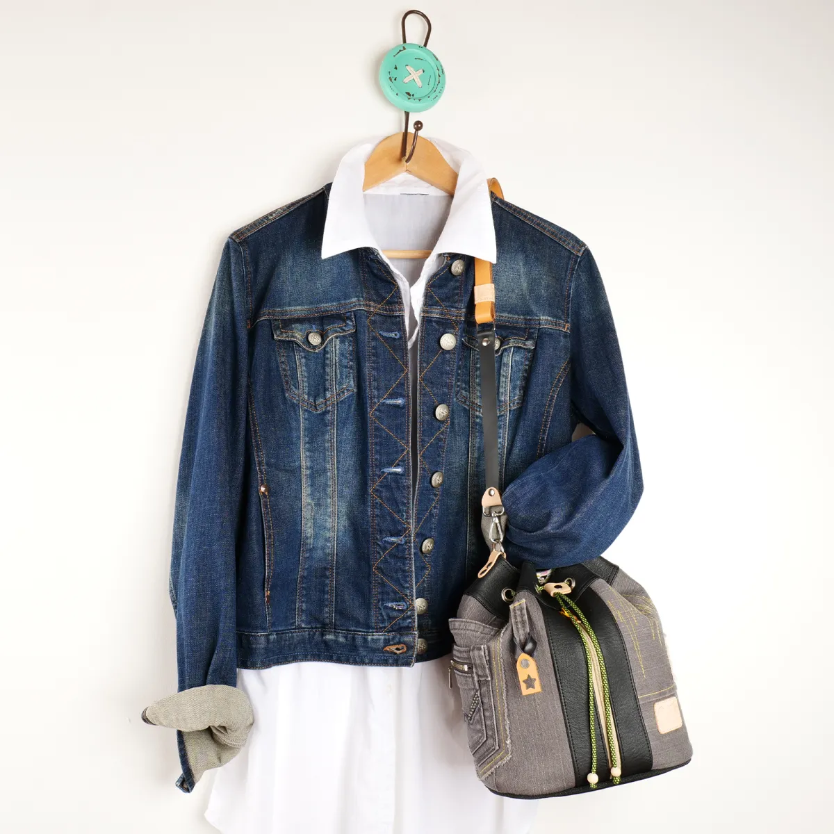 Sac seau Coton d'Avril ANGELE Carbone EDITON NORD