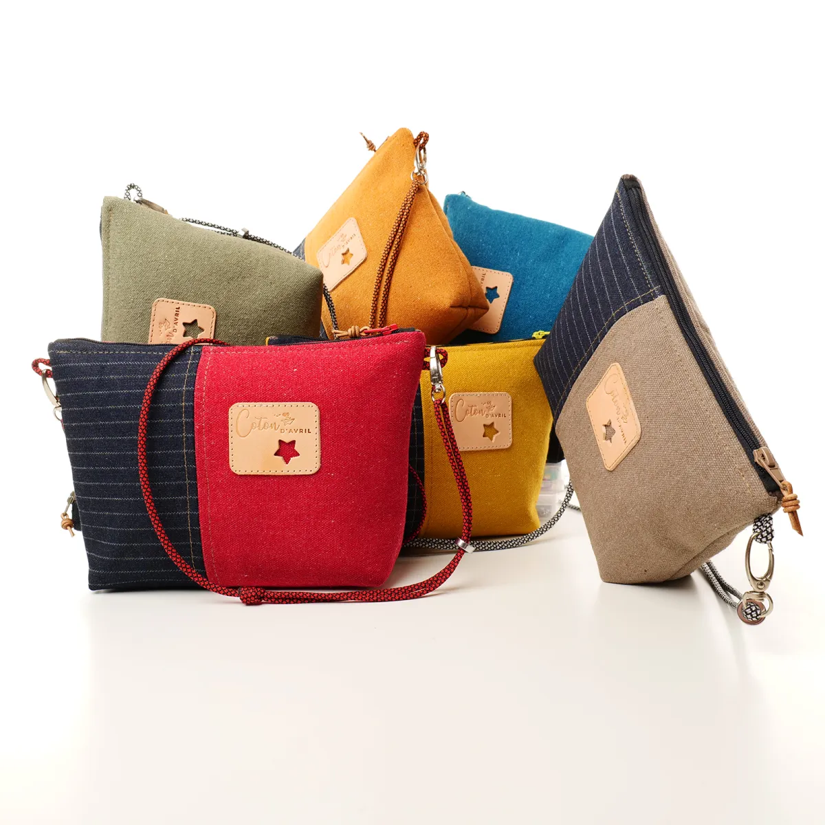 Mini sac Pochette Coton d'Avril Jano Ocre