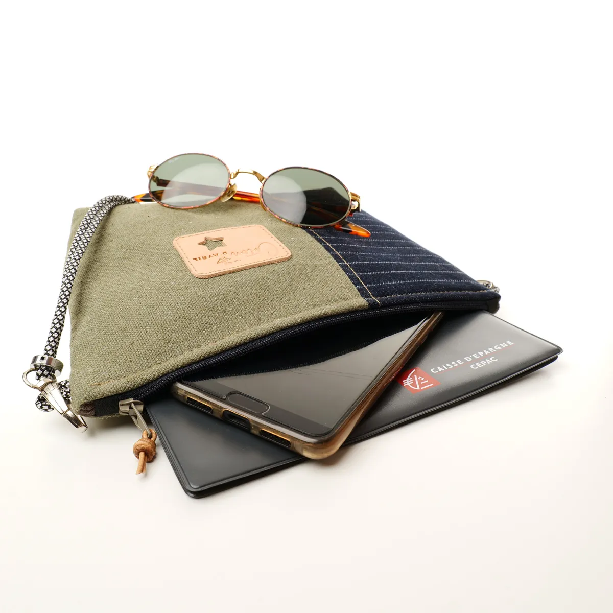 Mini sac Pochette Coton d'Avril Jano Chamois