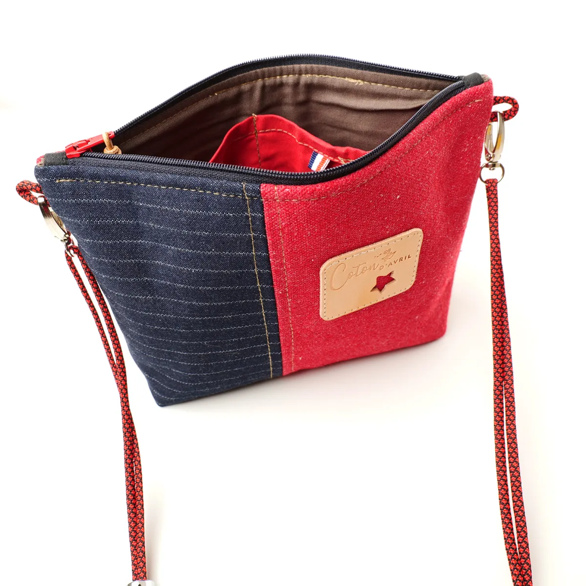 Mini sac Pochette Coton d'Avril Jano Rubis