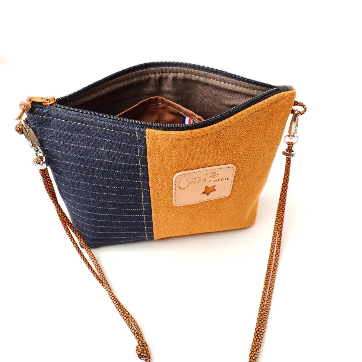 Mini sac Pochette Coton d'Avril  Jano Citrouille