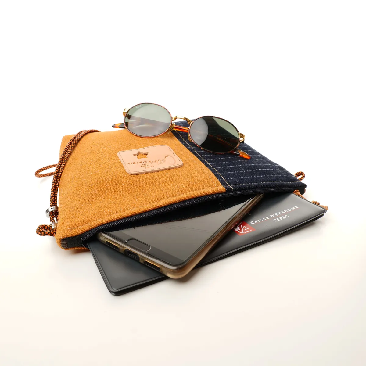 Mini sac Pochette Coton d'Avril  Jano Citrouille