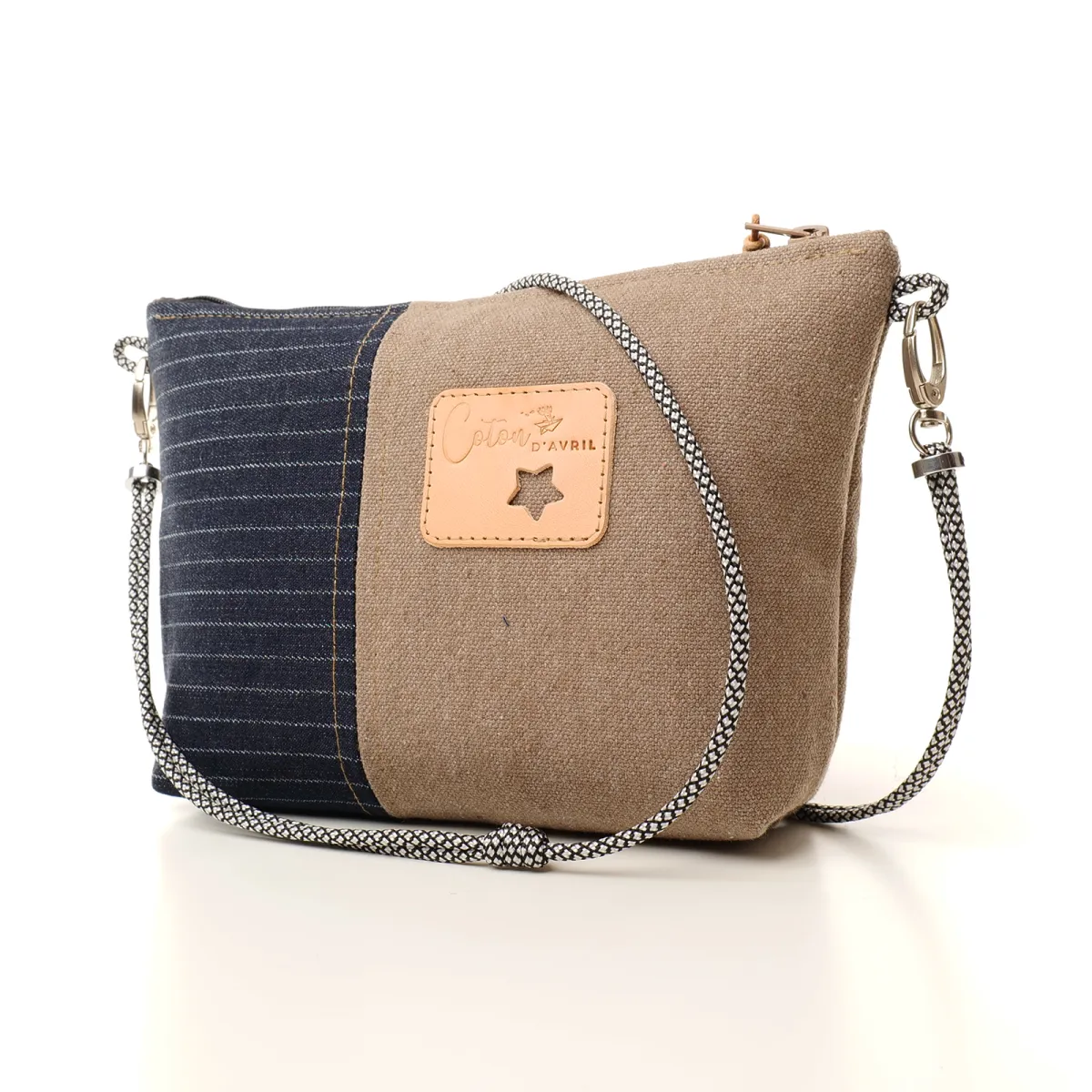Mini sac Pochette Coton d'Avril Jano Taupe