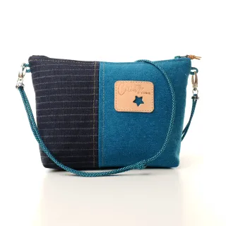 Mini sac Pochette Coton d'Avril Jano Bleu canard