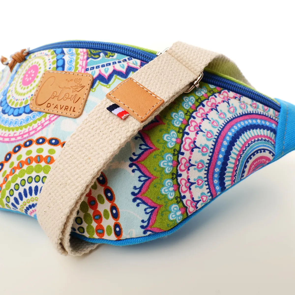 Sac banane Coton d'Avril Melisse Mandala couleurs