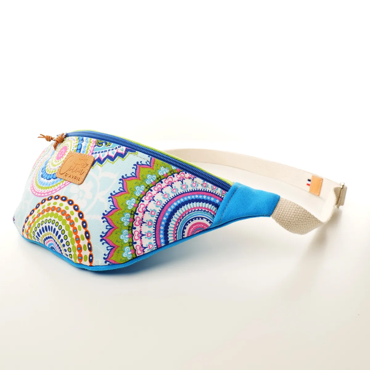 Sac banane Coton d'Avril Melisse Mandala couleurs